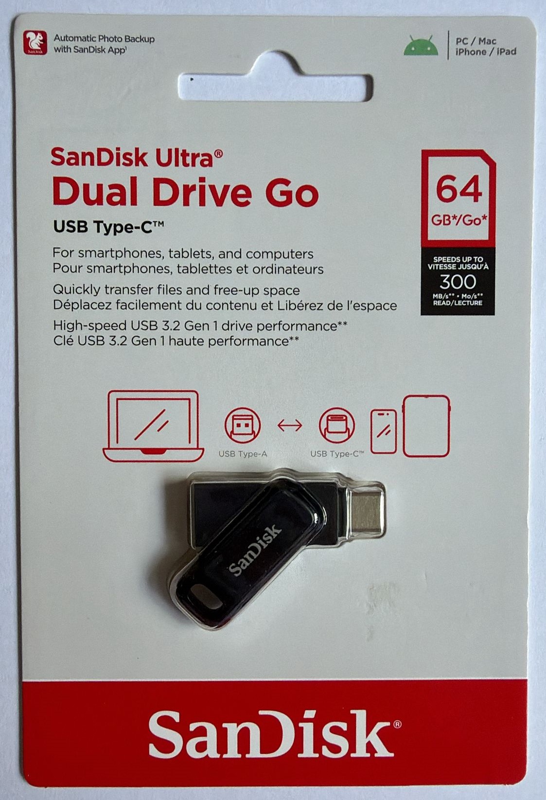 Ultra Dual Drive Go USB 3.1 Type C 64GB